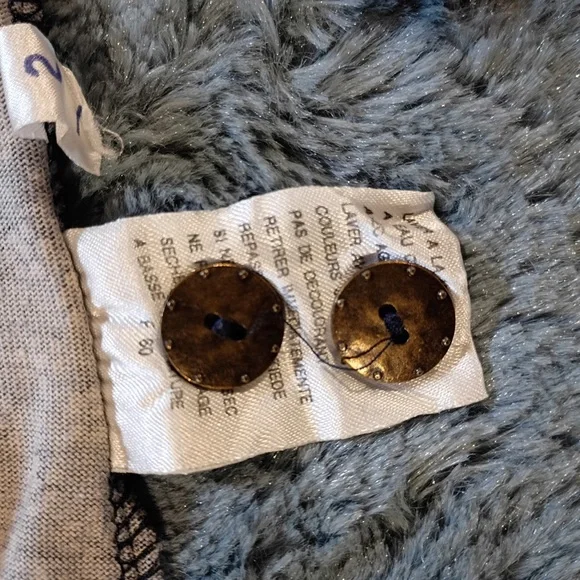 90s Vintage Dress Barn Elisabeth Blue Ditsy Floral Midi Dress 100% Cotton Size 3 - Picture 9 of 11